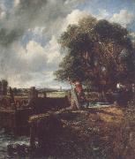 John Constable Flatford Lock 19April 1823 oil painting reproduction